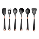 Kit Utensílios de Cozinha de Silicone Rose Gold 6 ou 10 Peças